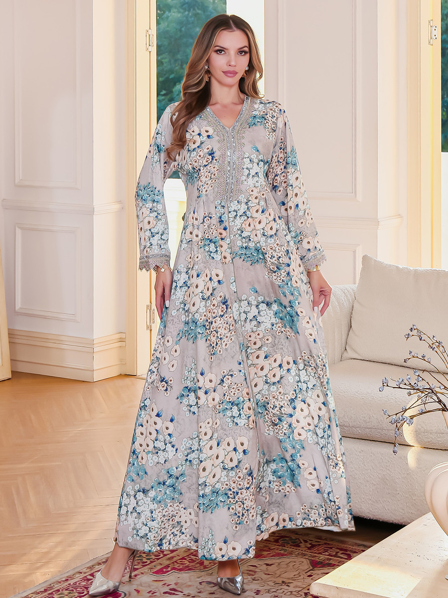 Muslim Women Dubai Abaya luxur - đánh giá và giá Embroidery Kebaya