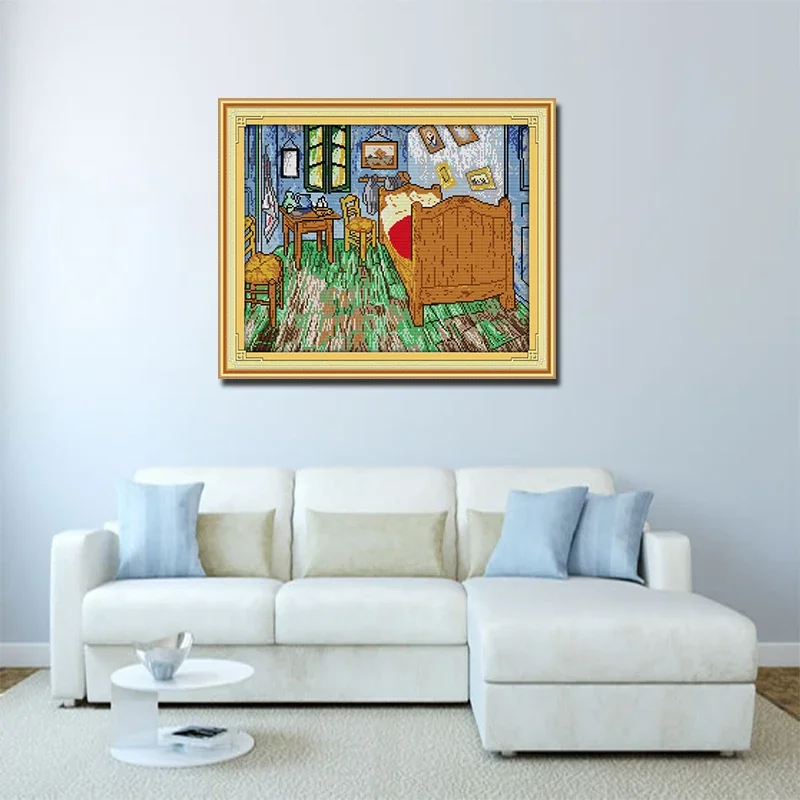 Joy Sunday Van Gogh's Bedroom  - đánh giá và giá Embroidery Meaning