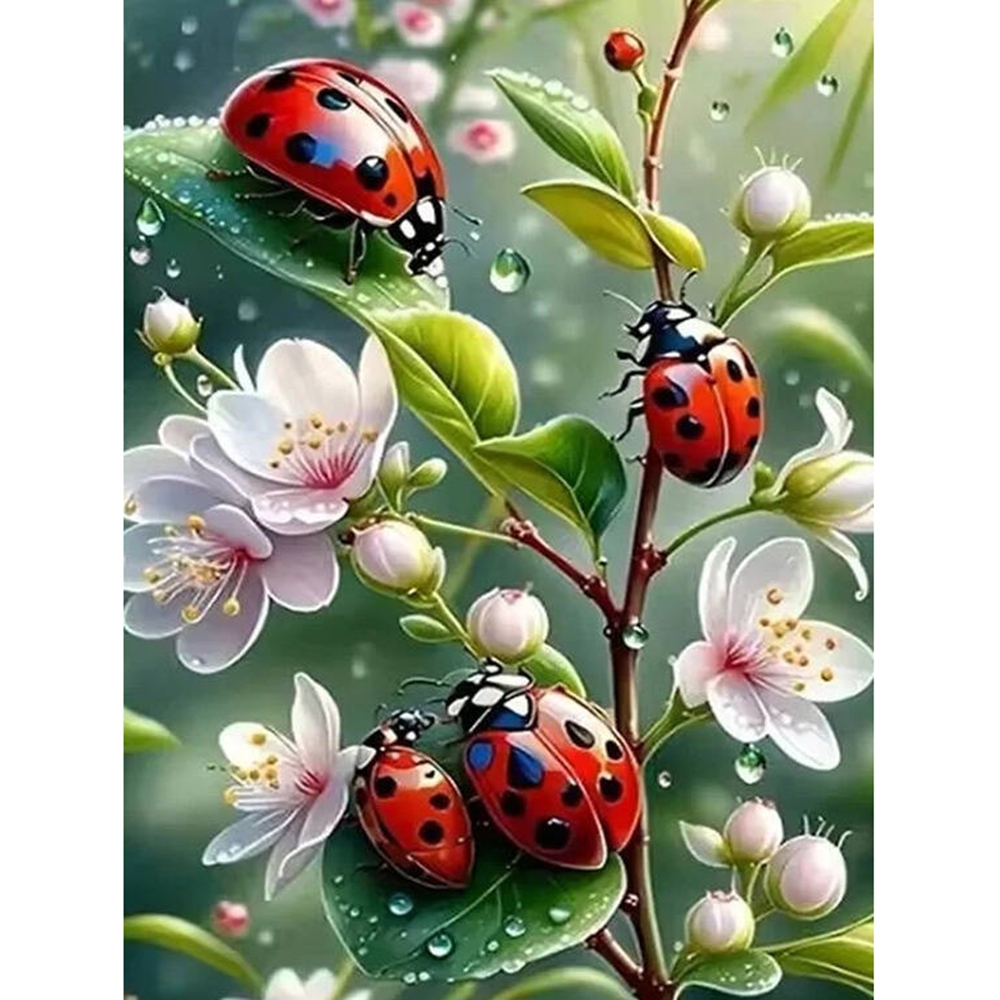 Frameless,5d Diamond Painting  - đánh giá và giá Embroidery Lady Bug