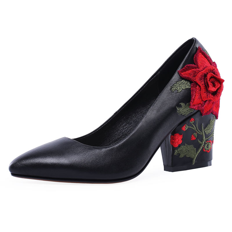 Fashion Yarn Embroidery Red Ro - đánh giá và giá Embroidery Rose