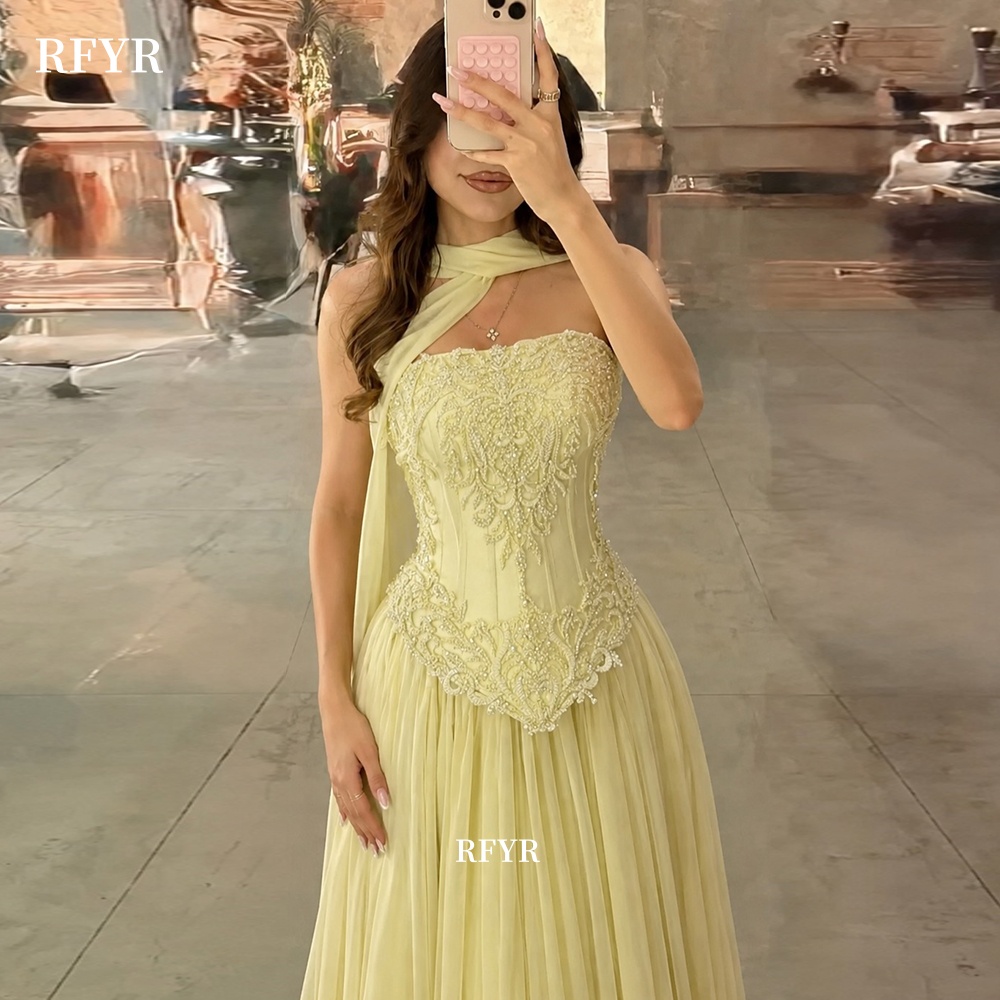 RFYR Yellow Prom Dress with La - đánh giá và giá Embroidery Yellow Dress