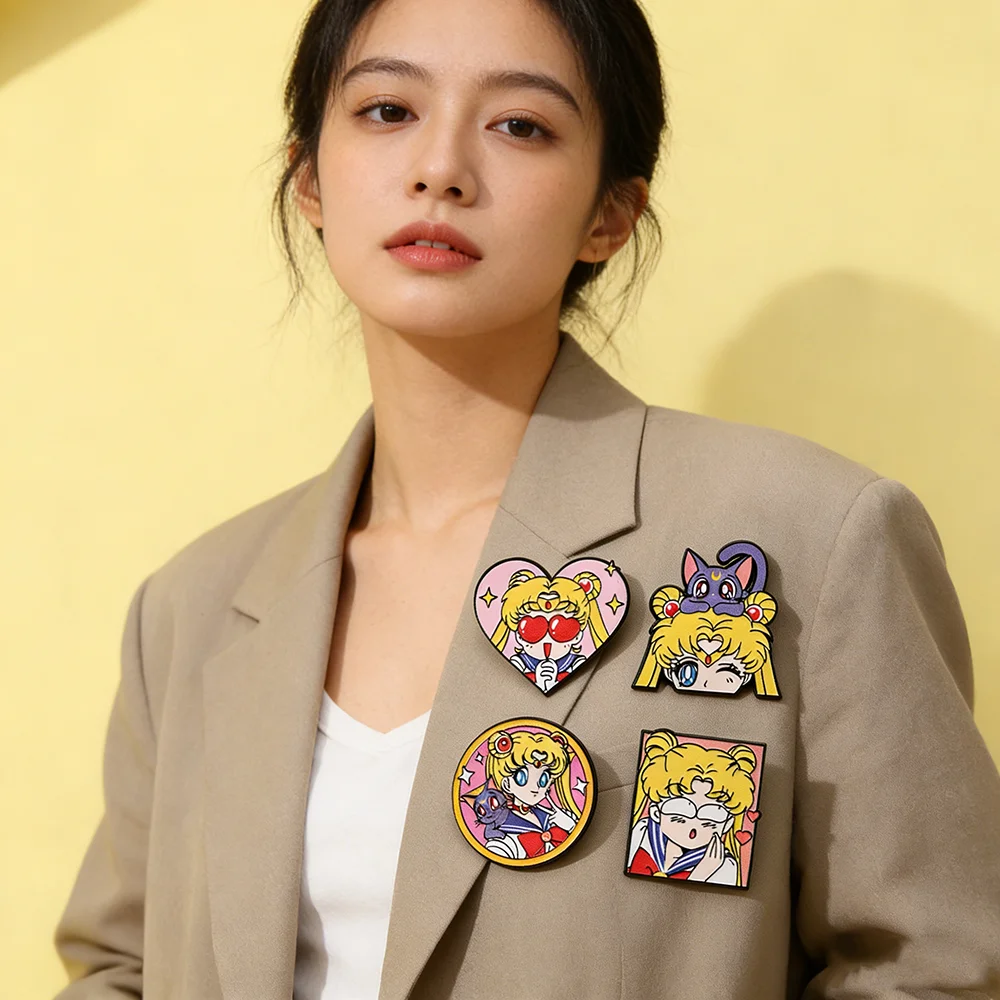 4 Pcs Sailor Moon Heart Shape  - đánh giá và giá Embroidery Reddit