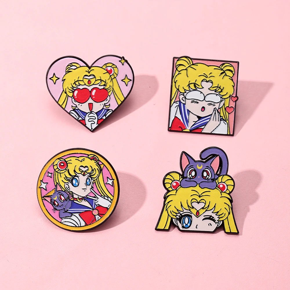 4 Pcs Sailor Moon Heart Shape  - đánh giá và giá Embroidery Reddit