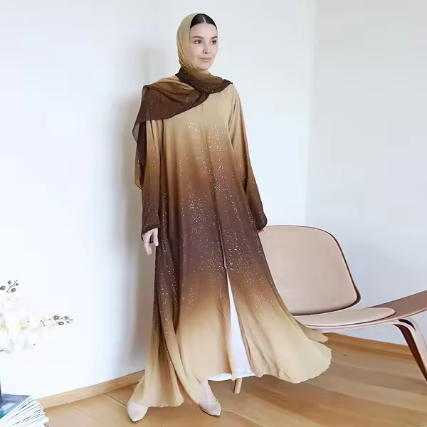 Eid Ramadan Gradient Kimono Ca - đánh giá và giá Embroidery Kebaya