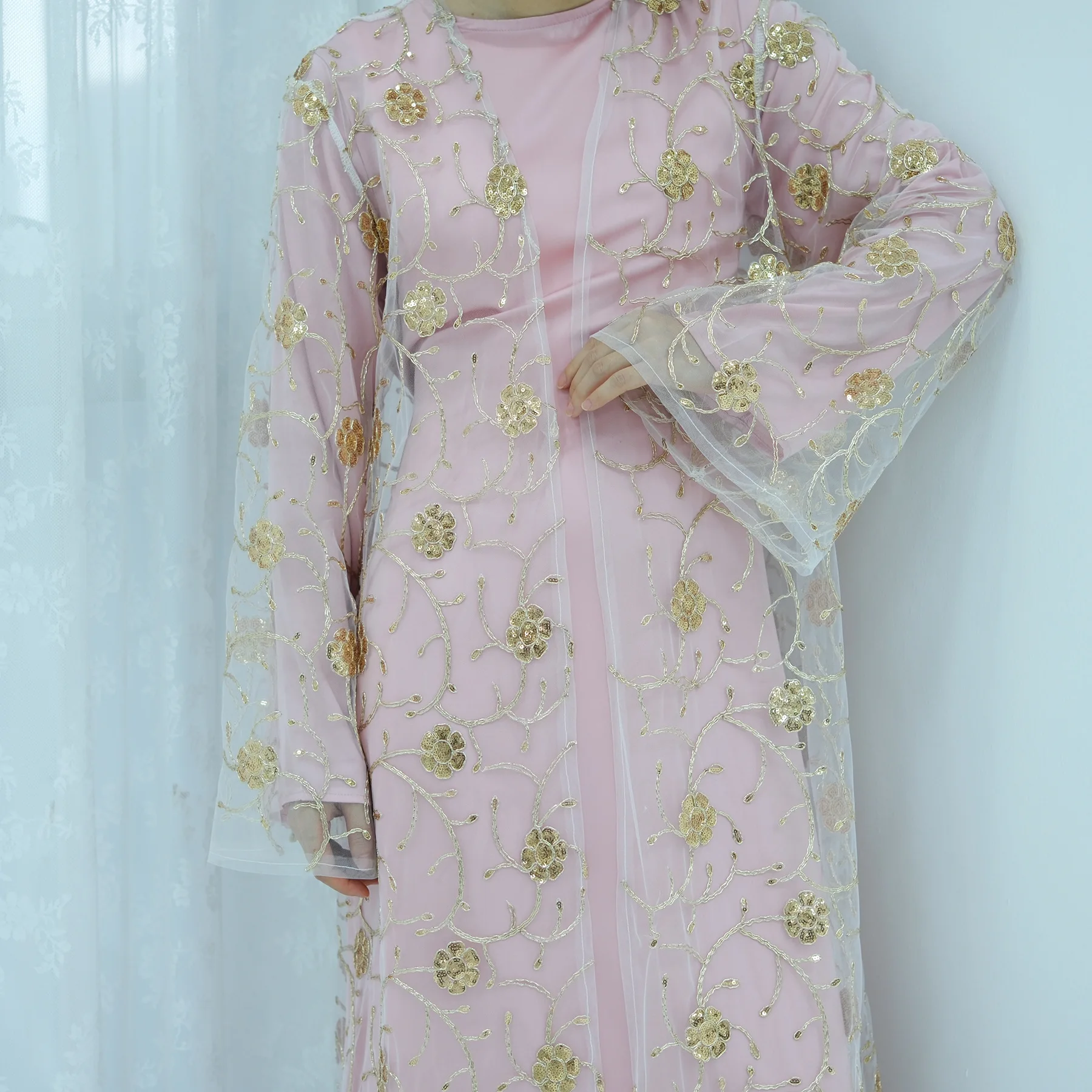 Muslim Mesh Kimono Cardigan Se - đánh giá và giá Embroidery Kebaya
