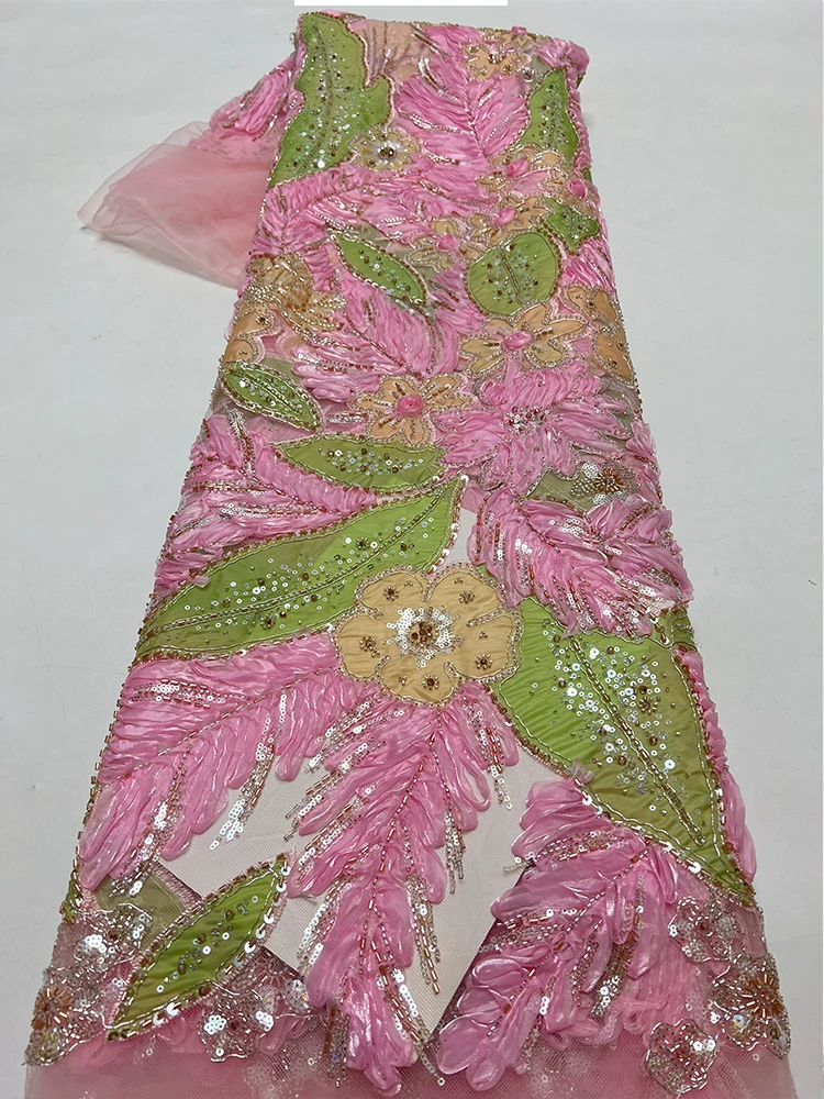 5yard Nail bead sequin leaf em - đánh giá và giá Embroidery Bag