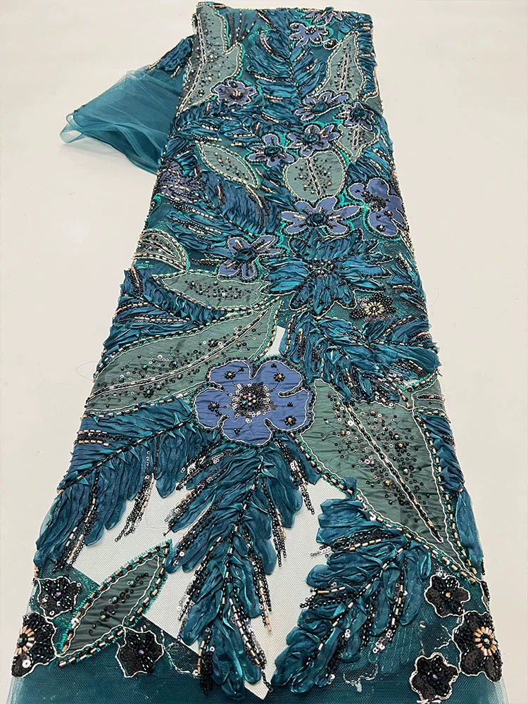 5yard Nail bead sequin leaf em - đánh giá và giá Embroidery Bag