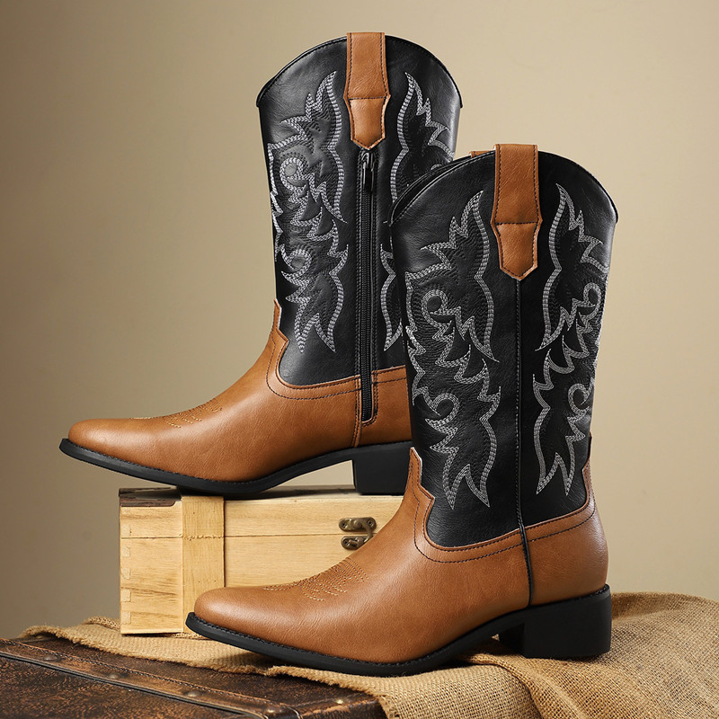NEW Men High Boots Embroidery  - đánh giá và giá Embroidery Garments