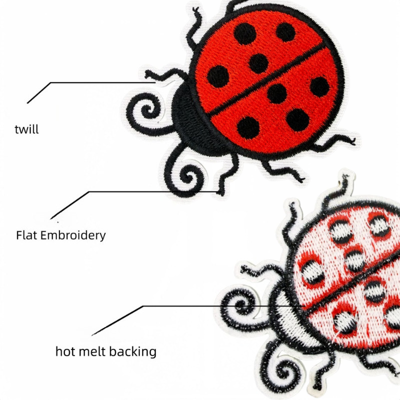 Creative Cute Cartoon Insect S - đánh giá và giá Embroidery Lady Bug