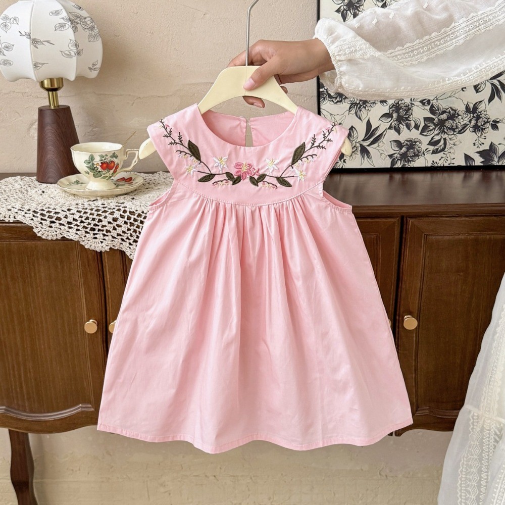 2-7-year-old Korean Version Su - đánh giá và giá Embroidery Yellow Dress